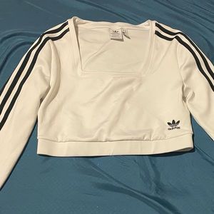 Long Sleeve Adidas Crop top